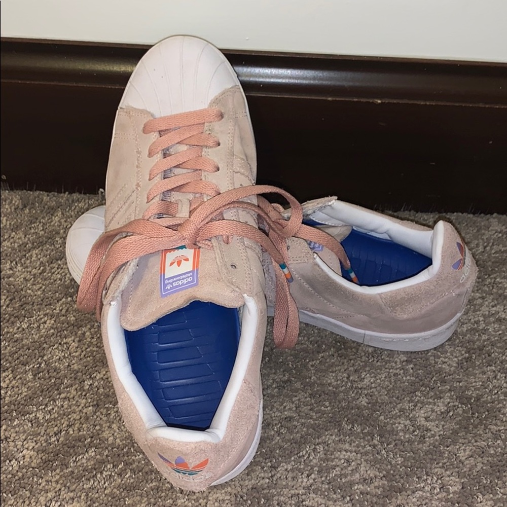 Pink adidas sneakers